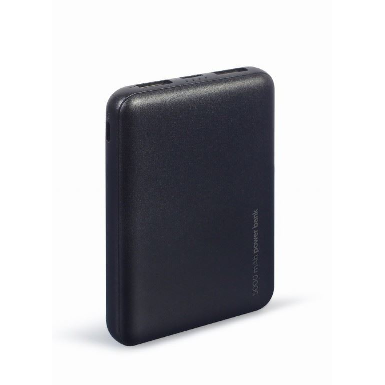Powerbanka Gembird 5000mAh s 2x USB, Farba čierna (PB05-02)