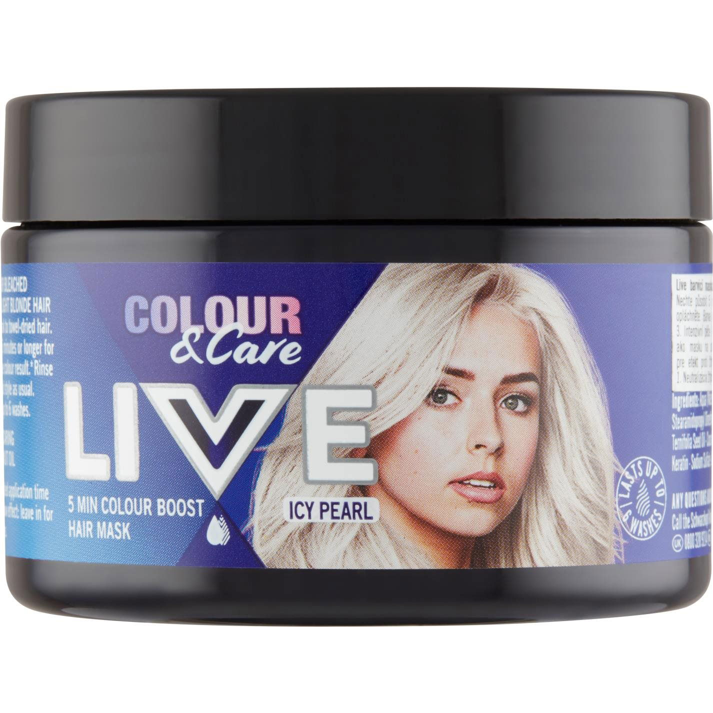 SCHWARZKOPF LIVE színező hajmaszk Icy Pearl 150 ml (90443947)