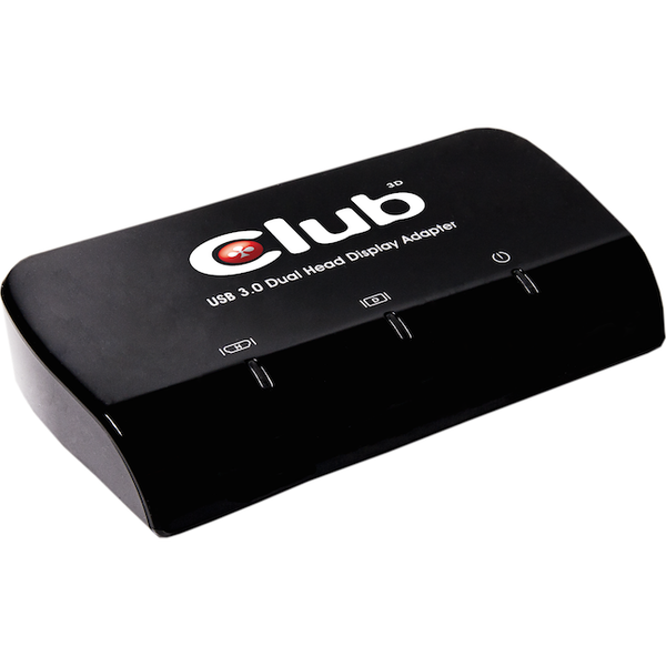 CLUB3D SenseVision USB3.0 to DVI-I & HDMI Graphics Adapter USB grafisk adapter Sort