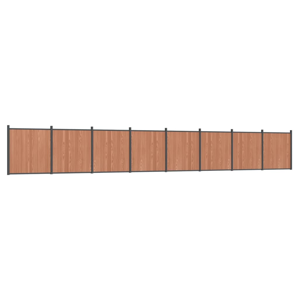 barna WPC kerítéspanel 1391 x 186 cm (3282805)