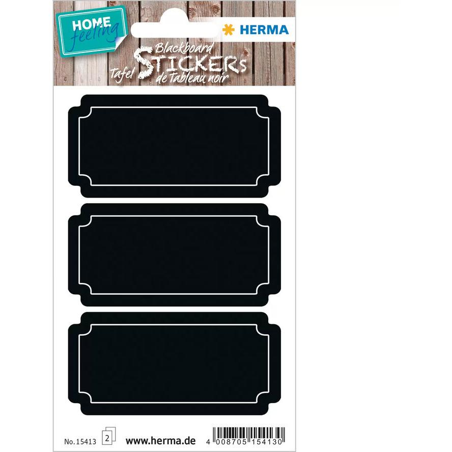 HERMA Tafeletiketten Schilder schwarz 6St. (15413) (15413)