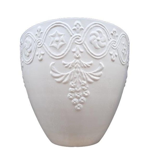 FLOWER POT SPW OM41 D41 WHITE STONE