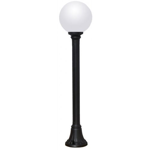 Fumagalli MIZAR/250 LED 6W 4K E27 kültéri állólámpa opál/fekete (G25.151.000.AYF1L) (G25.151.000.AYF1L)