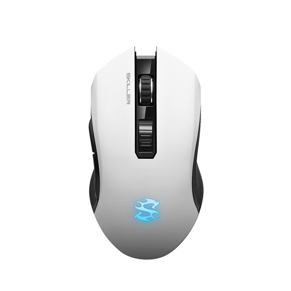 Mouse Sharkoon Skiller SGM3, Optic, USB, cu fir, 6000 DPI, 7 butoane, Alb