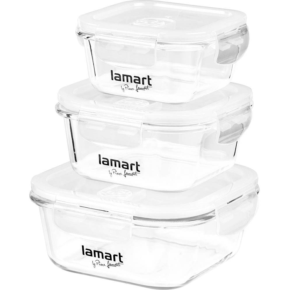LAMART Air LT6012 tárolóedény szett, 3 db (42002179)