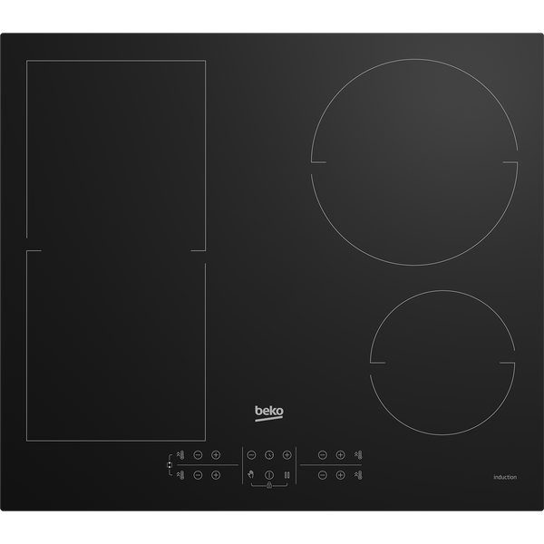Beko HII64200FMT Čierna Vstavaný 60 cm Indukčná varná doska so zónami 4 zone(s)