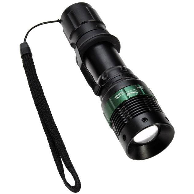 Solight Fém zseblámpa, 3 W CREE LED, fekete, fókusz, 3× AAA (WL09)