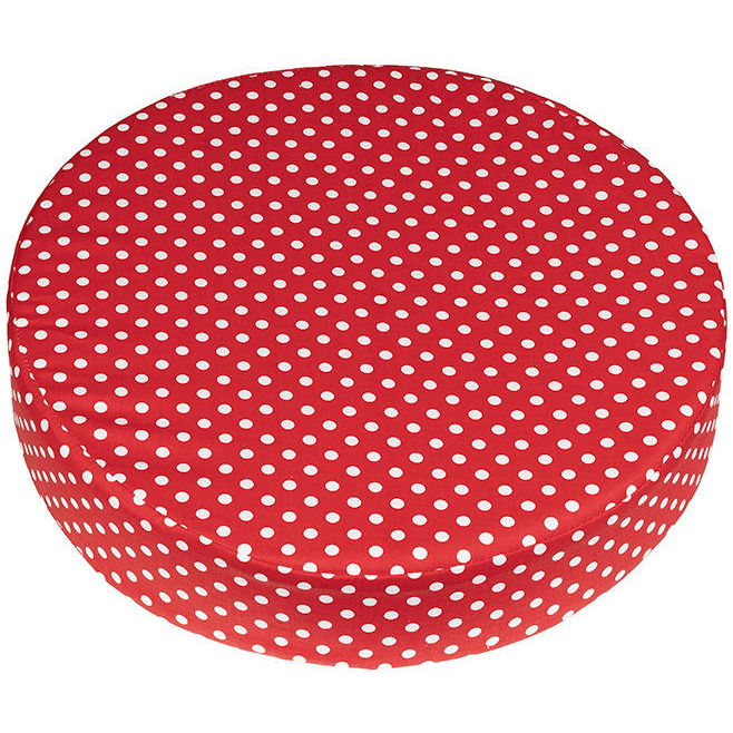 BELLATEX Seat round d.40 × 8 cm 89/014 red polka dot (12627)