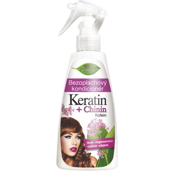 BIONE COSMETICS Bio Kinin és Keratin Öblítésmentes kondicionáló 260 ml (8595061612863)