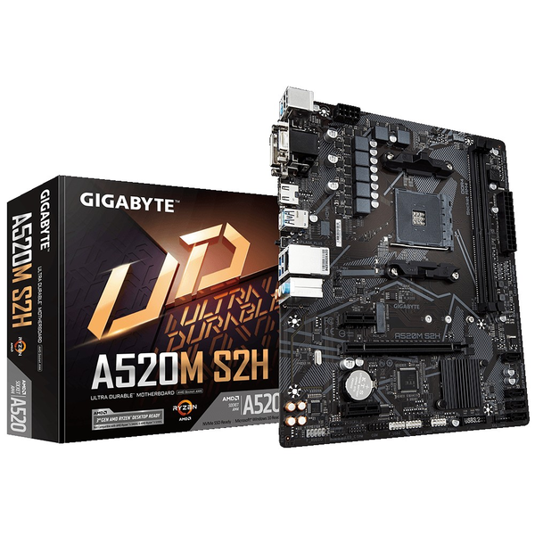 Gigabyte A520M S2H дънна платка Гнездо AM4 микро ATX
