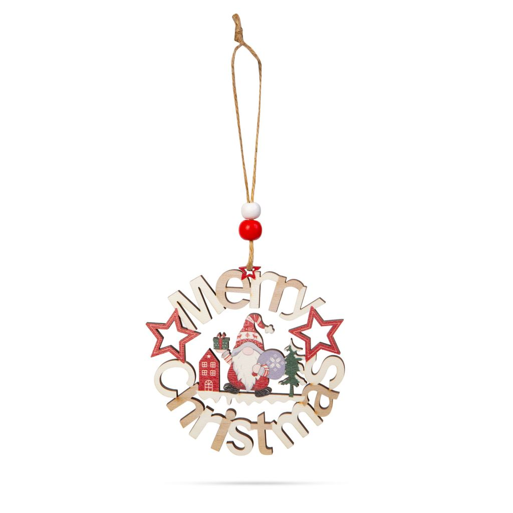 Family karácsonyi dekoráció - manó puttonnyal, 