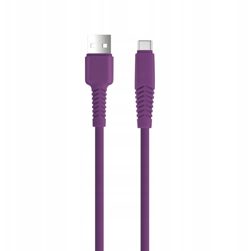 Setty KSA-C-1.5219 USB-A-Type-C Kábel 2.1A 1.5 m-Lila (GSM169856)