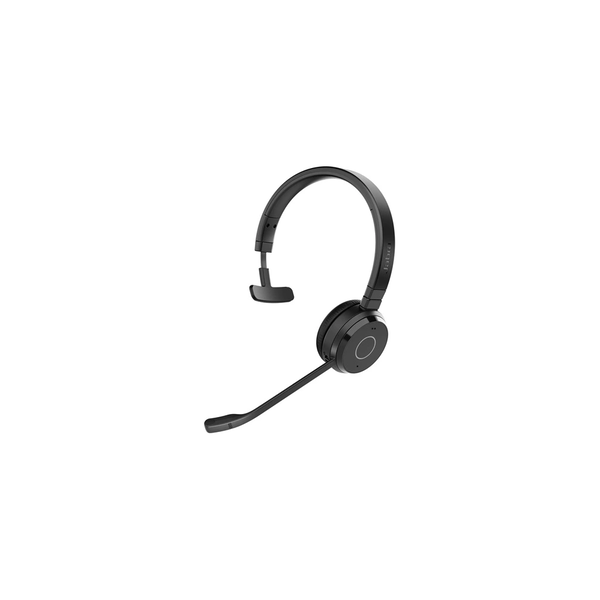 Jabra Evolve 65 TE Headset Kabel & trådløs Kontor/Callcenter USB Type-A Bluetooth Sort