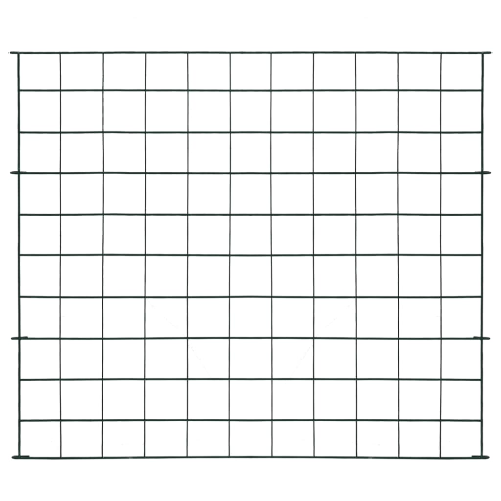 zöld kerti kerítés szett 77,5 x 64 cm (146102)