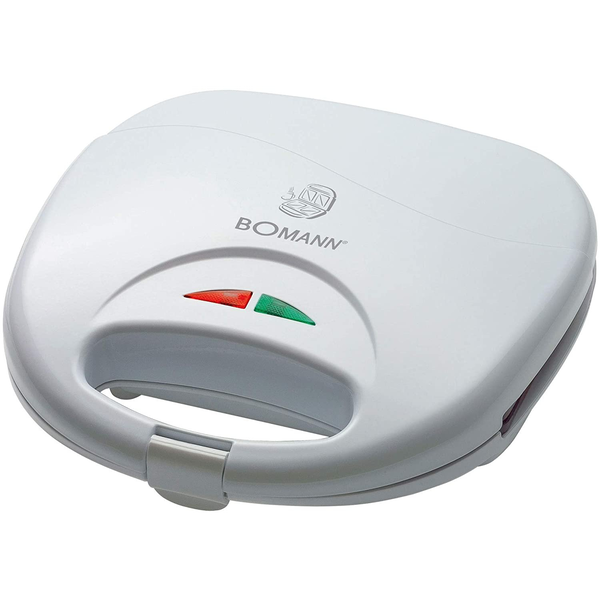 Sandwichera, 2 Sandwiches, Placas Antiadherentes, Regulador Temperatura, Tostado Perfecto Blanco 750w Bomann St 5016 Cb