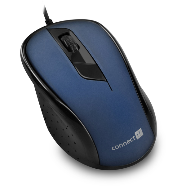Drátová myš Connect IT CMO-1200-BL optický senzor