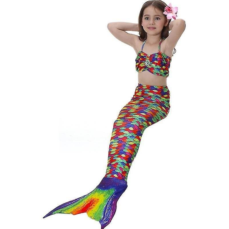 Surtep Kostým na plavání Mořská Panna Mermaid 3-pack Burgundy Vel. 140 (SUR40699)