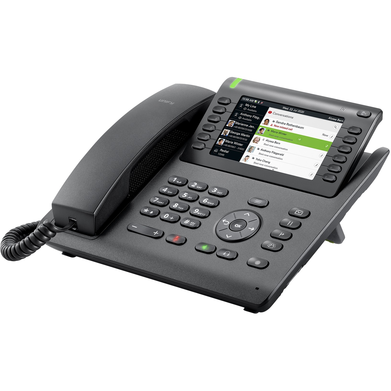Unify OpenScape CP700 SIP 5 colos asztali IP telefon (L30250-F600-C438)