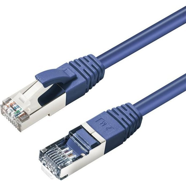  MicroConnect CAT6A S/FTP 0.5m Blue LSZH