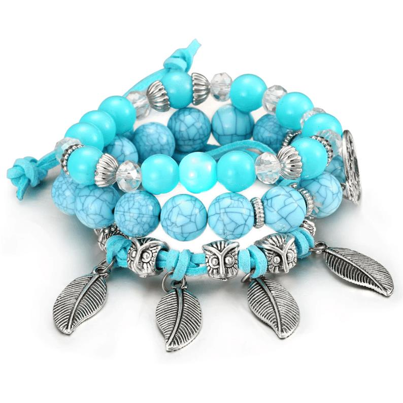 Wrap Q1 női gyöngyös karkötő - 3 darabos szett - SL908-3 (3549)