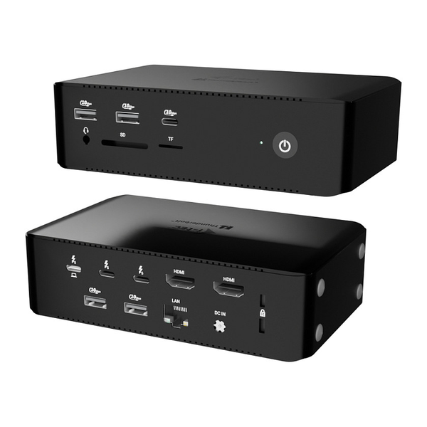 i-tec TB5QUATTRODOCKPD dockingstation Ledningsført Thunderbolt 5 Sort