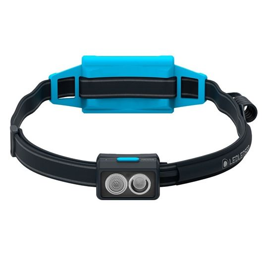 LEDLENSER NEO5R tölthető futó-fejlámpa 600lm 100m Li-ion fekete-kék (502716) (l502716)