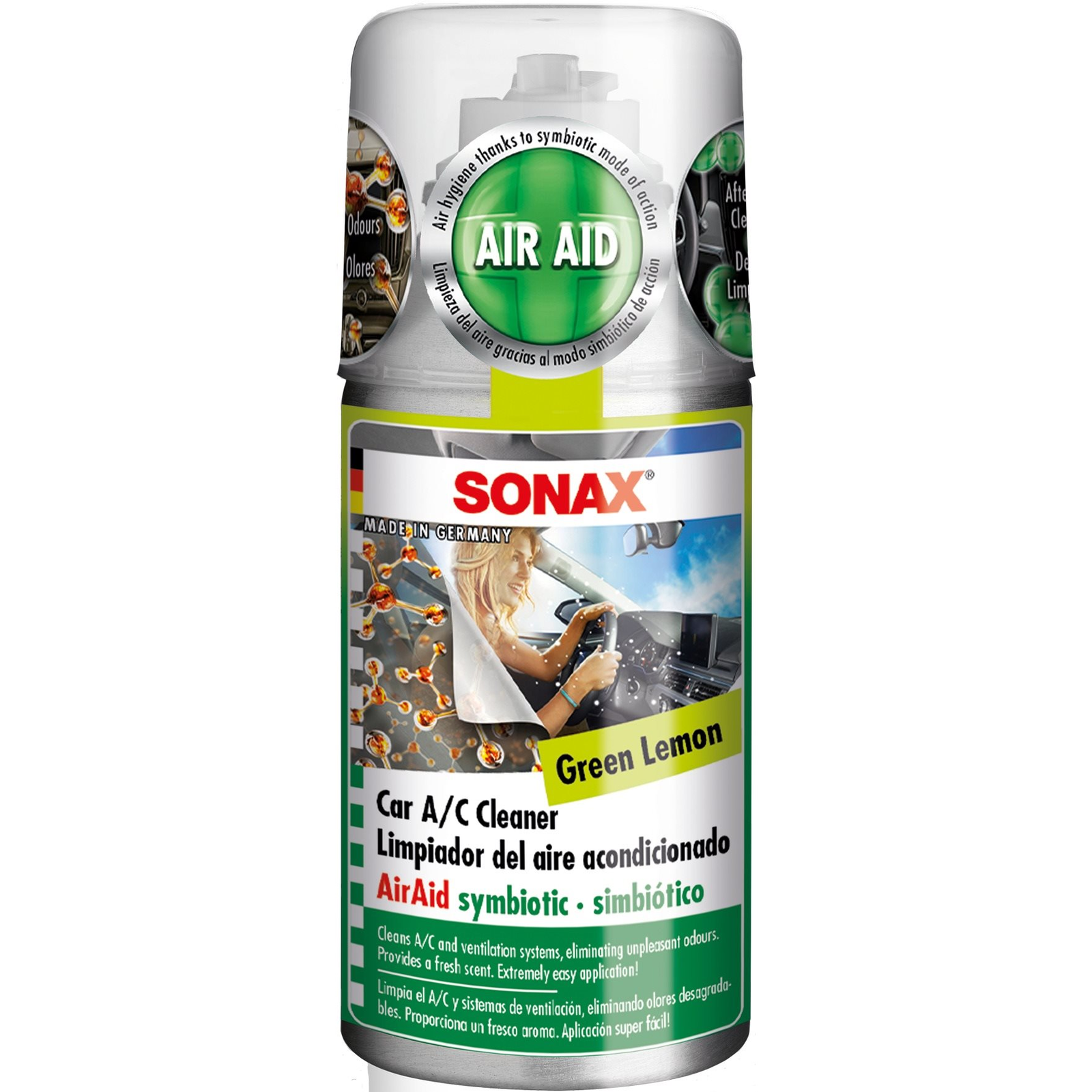 SONAX klíma tisztító spray Green Lemon 100ml (323400)