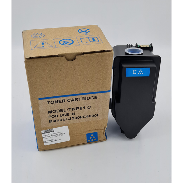 Utángyártott MINOLTA C3300i TNP81Y Sárga toner 9000 oldal