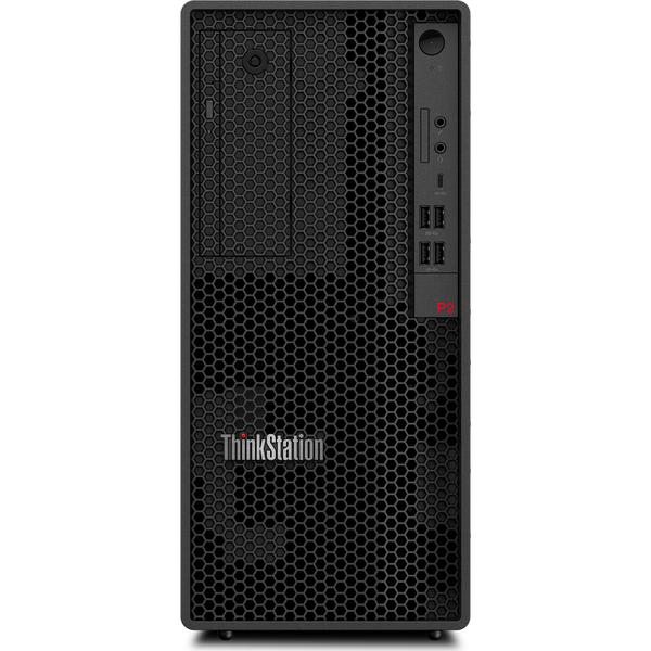 Lenovo ThinkStation P2 Tower Intel® Core™ i9 i9-14900K 32 GB DDR5-SDRAM 1 TB SSD NVIDIA GeForce RTX 4060 Windows 11 Pro Workstation Черен