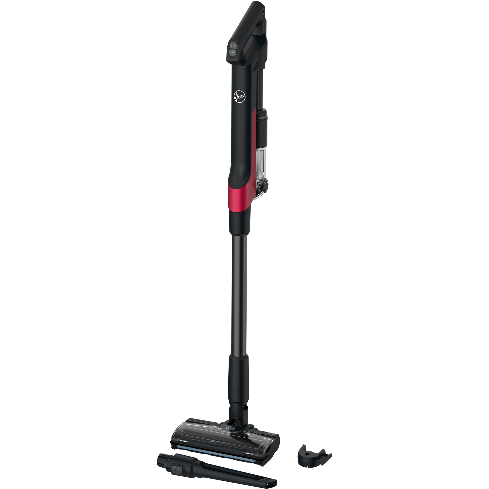 Hoover HF210H 011 Tyčový vysávač 2 v 1 Batérie Suchý EPA Bezvreckové 165 W Čierna, Červená (39401048)