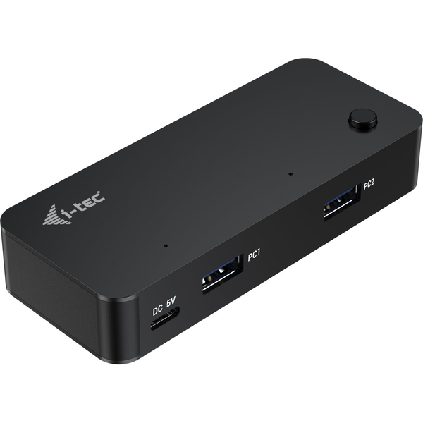 i-tec CAKVMHUB2A2C interface hub USB Type-C 5000 Mbit/s Zwart