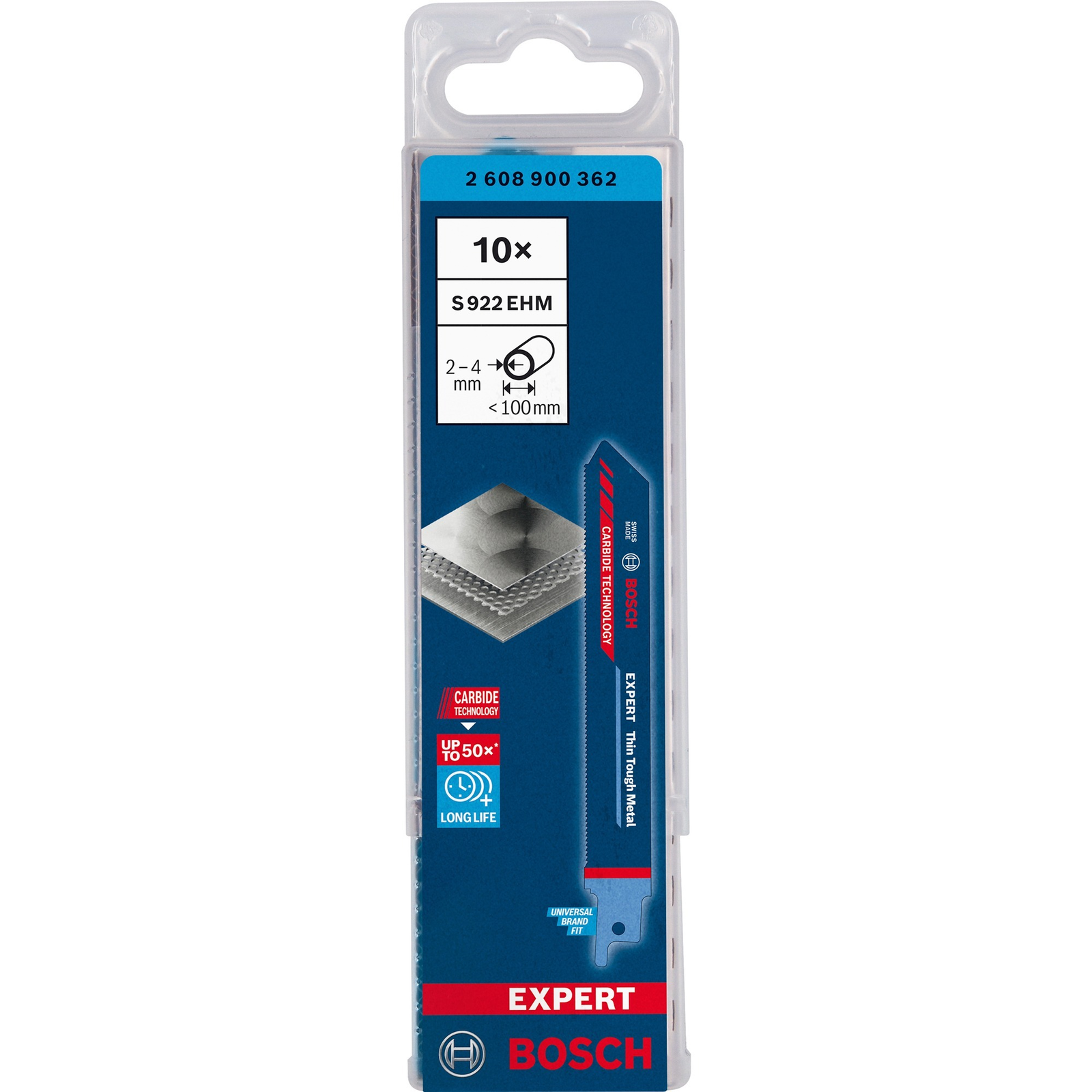 Bosch Expert Thin Tough Metal S 922 EHM Orrfűrészlap (10 db/csomag) (2608900362)