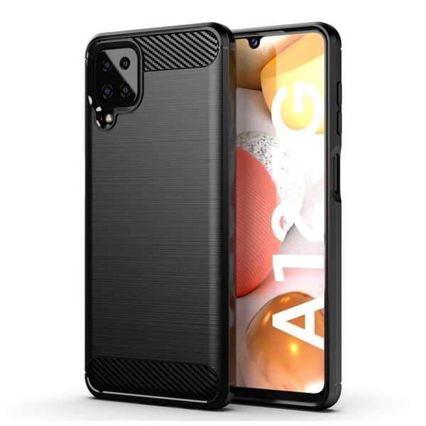 Tok Samsung Galaxy A12 készülékhez szénfekete
