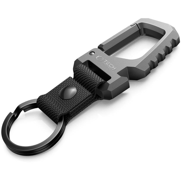 TECH-PROTECT SLIDELOCK CARABINER KEYCHAIN GUNMETAL