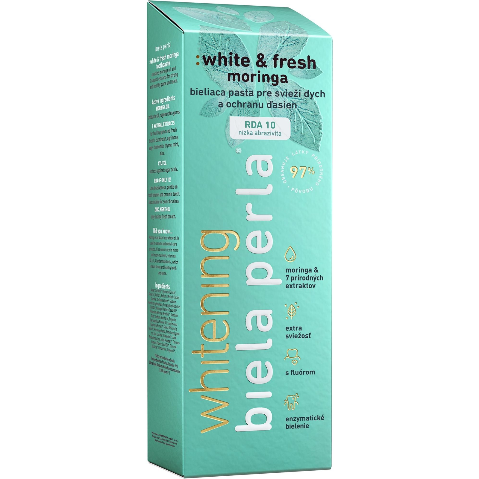 BIELA PERLA White Fresh Moringa 75 ml (8588000716678)
