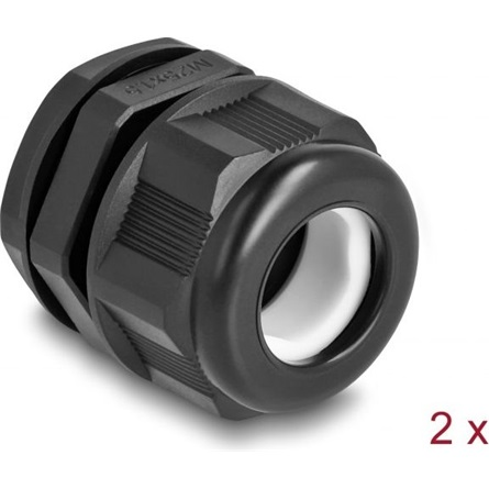 Delock EX kábelgyűrű M25 fekete 2 db. (60473) (60473)