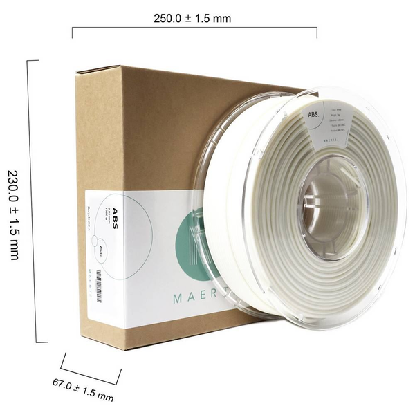 Maertz ABS nyomtatószál 2.85mm, 1kg fehér (PMMA-1010-008)