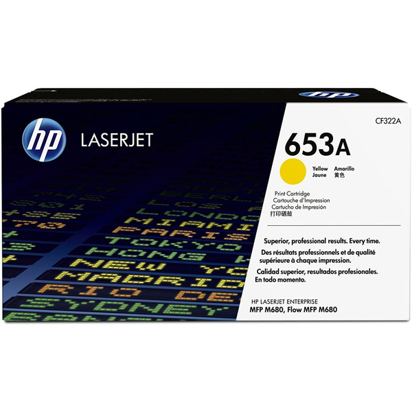 HP 653A Yellow Original LaserJet Toner Cartridge тонер касета 1 броя Оригинал Жълт