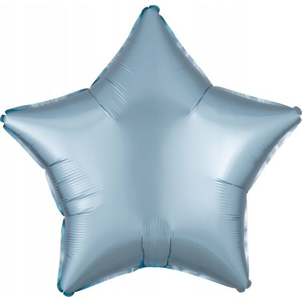 Szatén Pastel Blue Csillag Fólia Lufi 48 cm