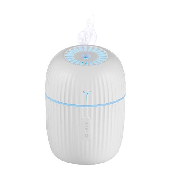 Дифузер и овлажнител за въздух, Platinet Hazy Mini Air Humidifier 200 ml, Бял