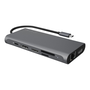 ICY BOX IB-DK4050-CPD Prin cablu USB 3.2 Gen 1 (3.1 Gen 1) Type-C Antracit