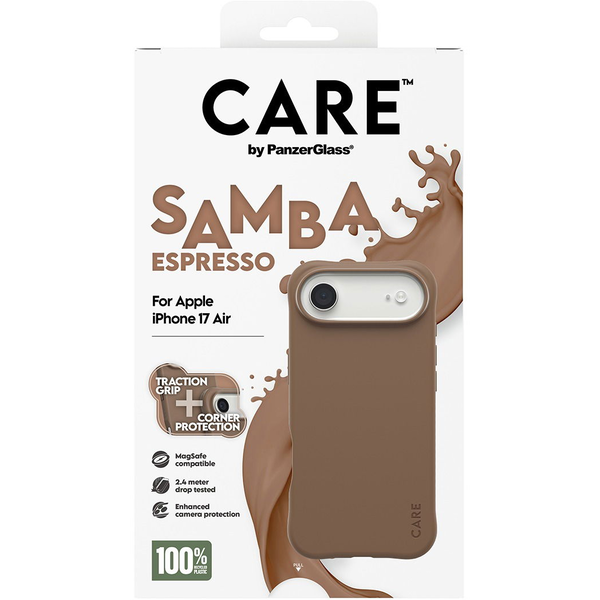 PanzerGlass CARE™ by ® Samba Case Espresso w. MagSafe iPhone Air mobiltelefon etui Cover Brun