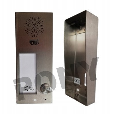 6025/PR1-RF Urmet Panel rozmówny ELITE, 1 przycisk wywołania, czytnik zbliżeniowy, moduł informacyjny