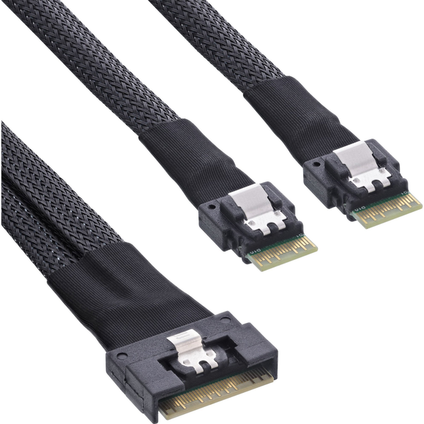 InLine 27649B cavo Serial Attached SCSI (SAS) 24 Gbit/s Nero