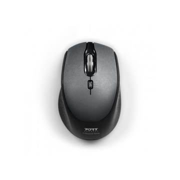 Port Designs Office Pro Silent Wireless egér, 1600 DPI, fekete