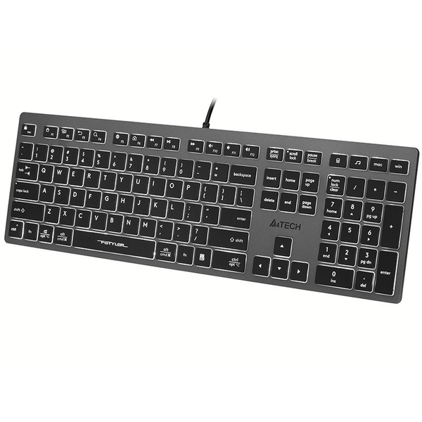 A4tech Fx60h Teclado Qwerty Para Juegos 12 Teclas De Navegación Multimedia 2 Puertos Usb Plug & Play Puerto Usb Con Cable 1,5 M De Longitud (retroiluminación Blanca)