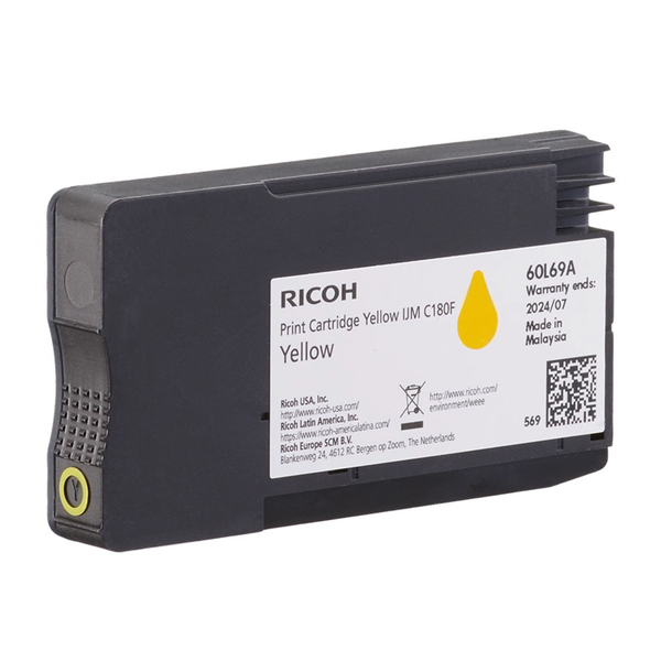 Ricoh 408520 Оригинален мастилен патрон, жълт