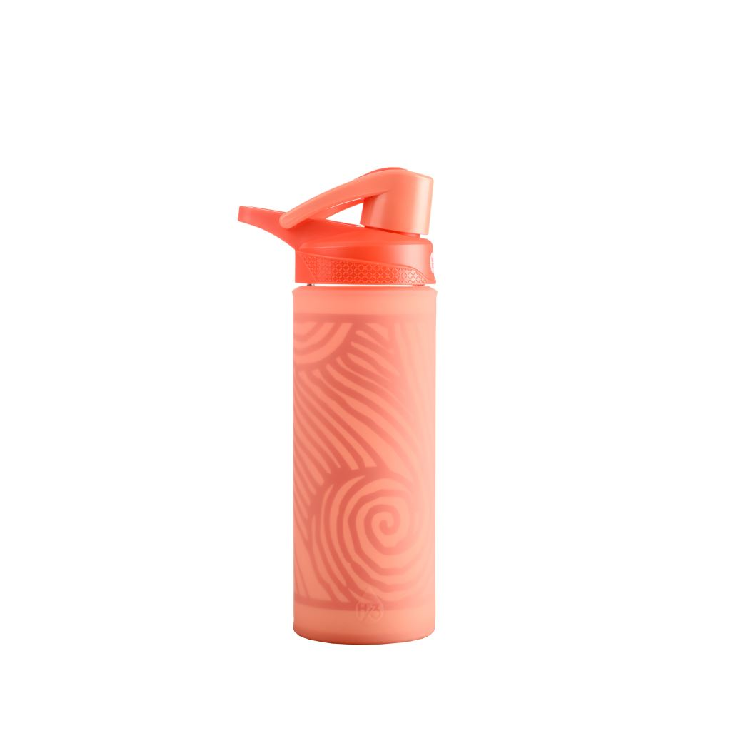 Wabo Camlock Cool Glass üvegpalack korall színű 450ml (WUCS-450-KO) (WUCS-450-KO)