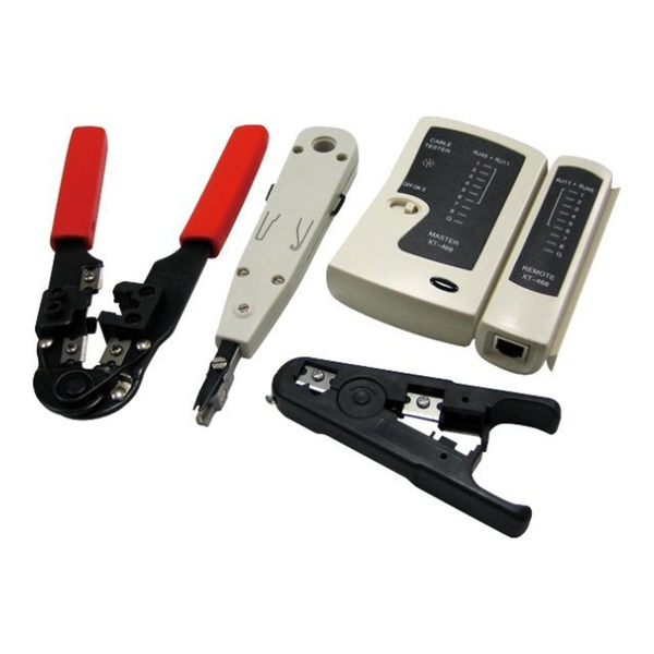 LogiLink Netwerk Tool-Kit incl. Tas - 4 delig
