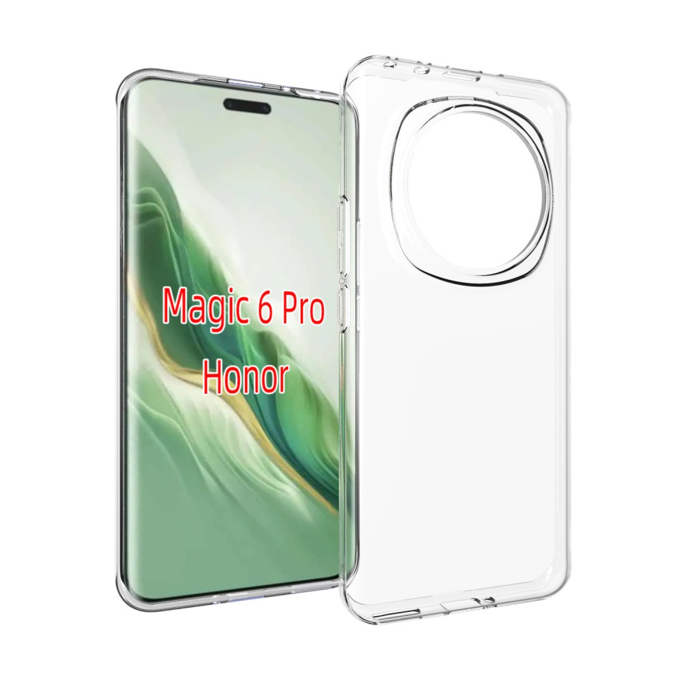 Honor Magic 6 Pro vékony szilikon hátlap,Átlátszó (TPU-HONOR-M6P-TP)